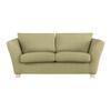 2-Sitzer-Sofa Devado Limette Cord - Limette/Naturfarben, Holz/Textil (190/70-85/95cm) - Mömax