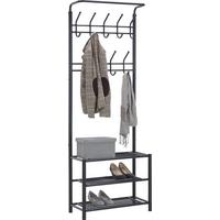 Garderobenständer in Schwarz - Schwarz, MODERN, Metall (67/185/32cm) - Mömax