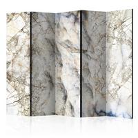 Paravan Marble Mystery I, 5-Delni, Dvostranski - sivobela/biserna, Basics, tekstil/les (225/172/3cm) - artgeist
