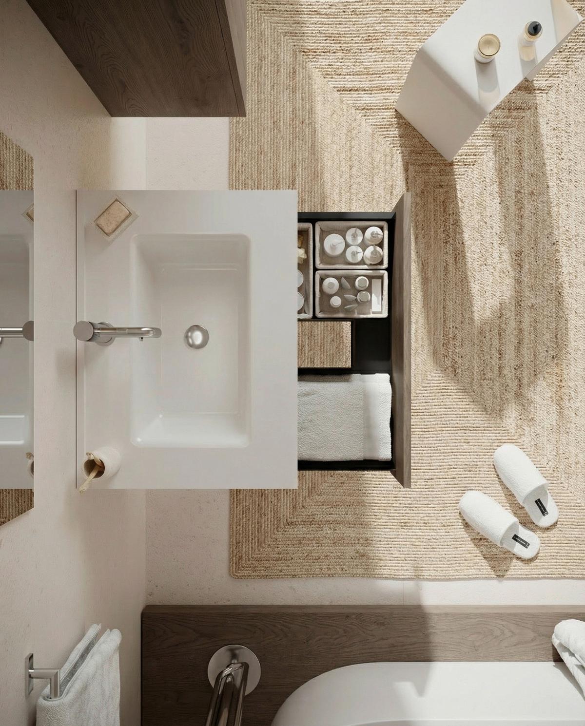 Element Ispod Umivaonika Easy - hrast sivi, Moderno, drvni materijal (60/51/46cm)