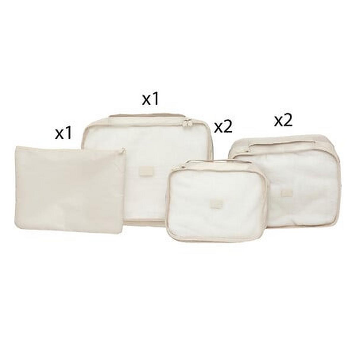 Set de organizatoare bagaj 6/1 Aloha - Basics (38/12/28,5cm)
