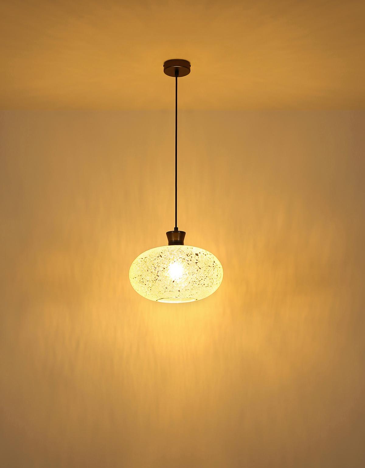 Viseća Svjetiljka Brokana - crni krom/prozirno, Design, staklo/metal (30/120cm) - Globo