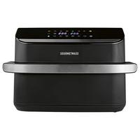 Heißluftfritteuse 19171 Schwarz/Silberfarben max.2400W - Silberfarben/Schwarz, Basics, Kunststoff/Metall (37/47/30cm)