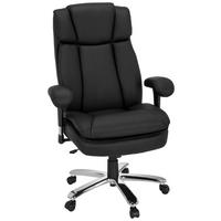 Pisarniški Stol Builder Xxl I, Črna - srebrne barve/črna, Moderno, kovina/umetna masa (77/123/84cm) - MID.YOU
