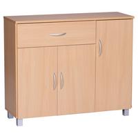Komoda Jarry - siva/barve bukve, Konvencionalno, leseni material (90/75/30cm) - MID.YOU