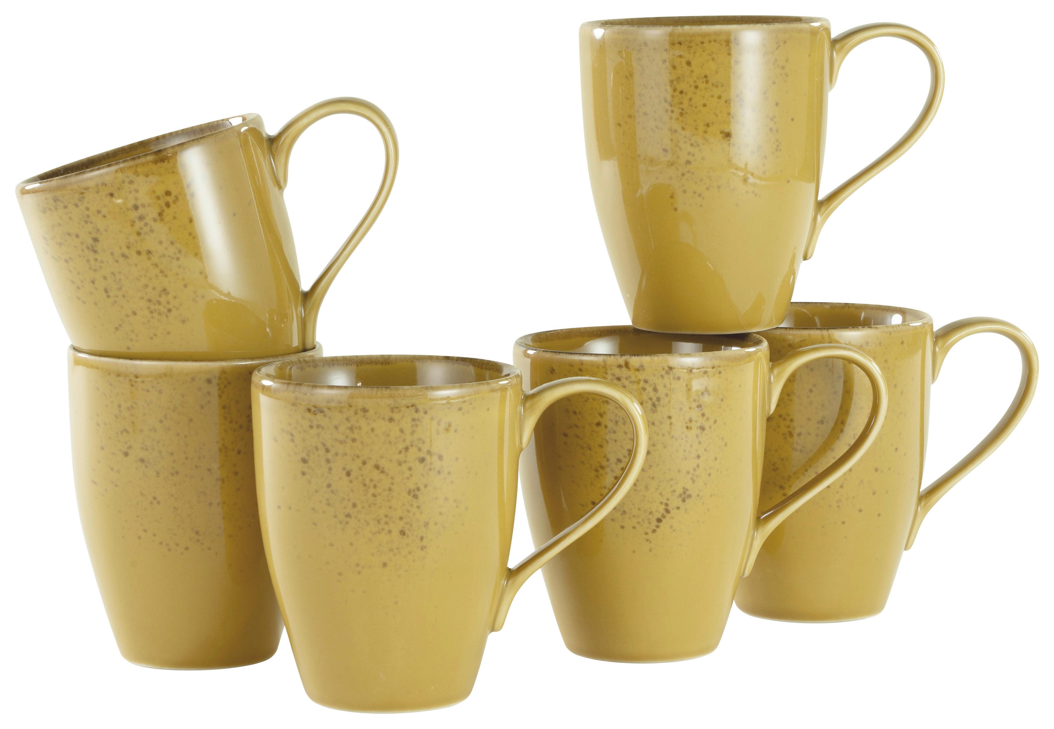 Set Skodelic Curry, 6-Delni - barve karija, Trend, keramika (300ml) - Creatable