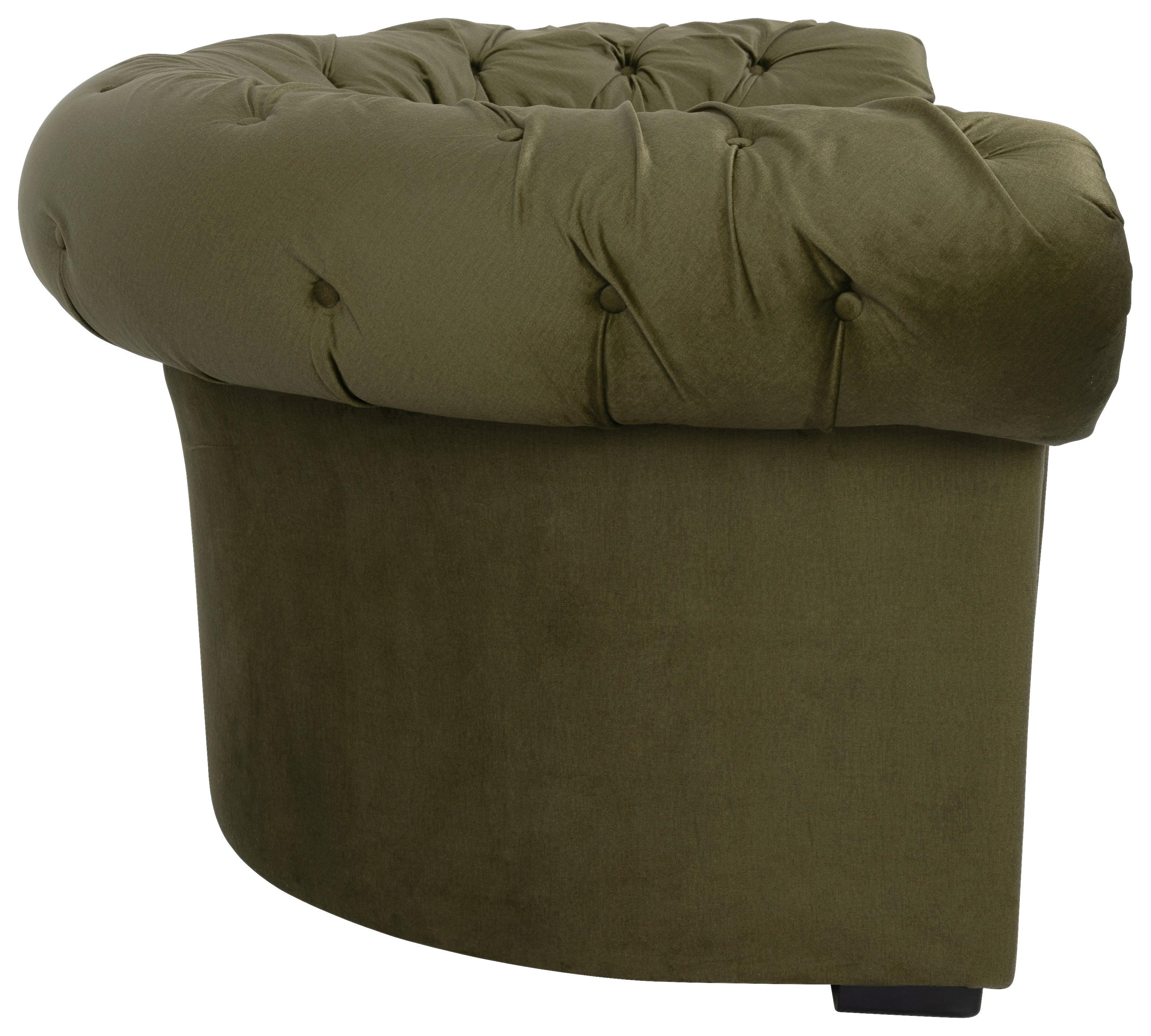 FOTOLIU CHESTERFIELD CUPIDO - măsliniu, Design, textil (114/78/91cm) - Mömax