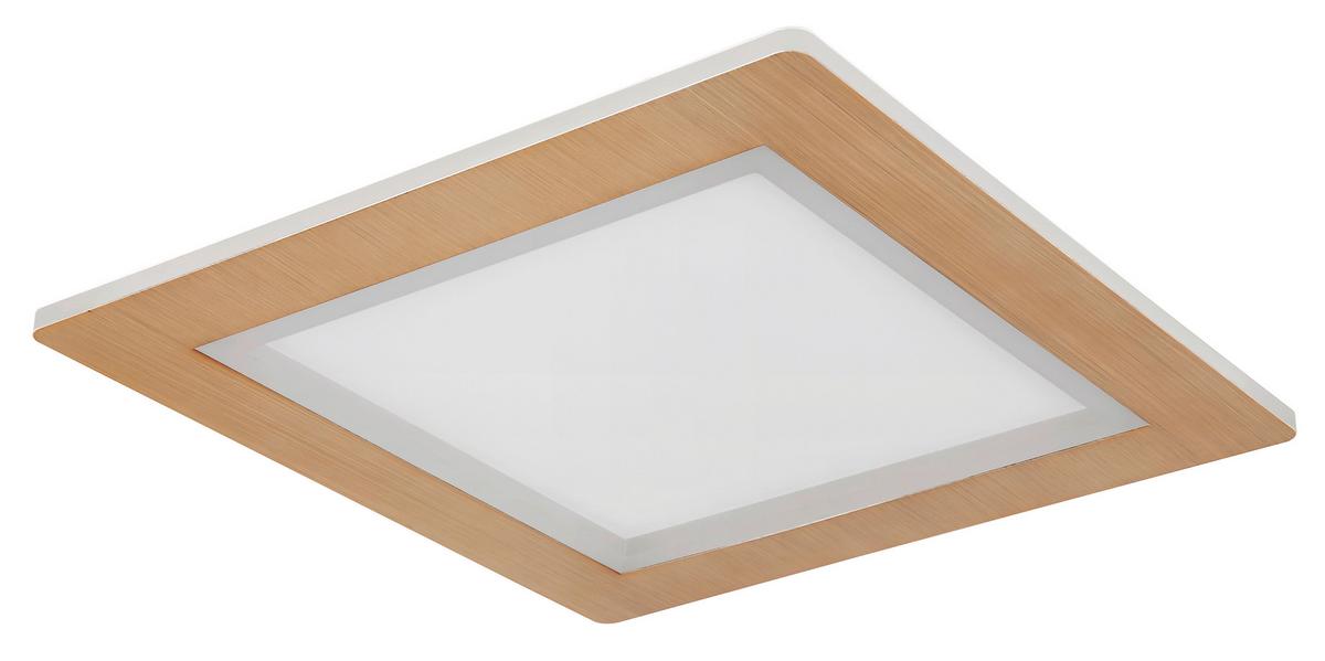 LED-Deckenleuchte Clay Opal/Weiß max. 30 Watt - Opal/Weiß, Basics, Kunststoff/Metall (40/40/5cm) - Globo
