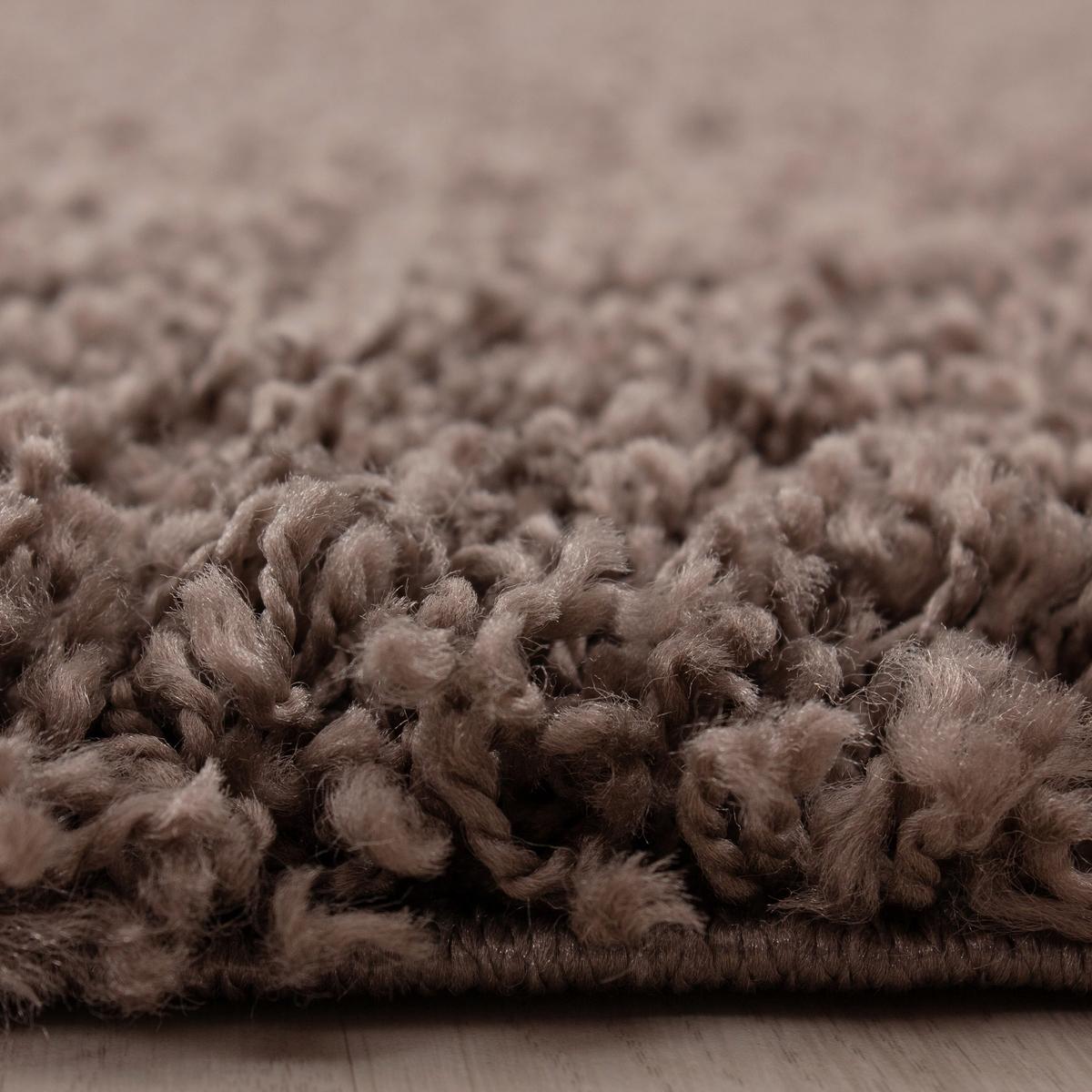 Hochflorteppich Life Taupe ca. 80x150cm - Taupe, KONVENTIONELL, Textil (80/150cm) - Novel