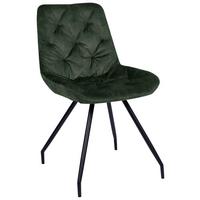 KRZESŁO ULI - czarny/kolor złoty, Design, metal/tkanina (51/88/66cm) - Novel