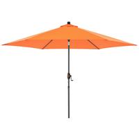 Sonnenschirm Myzone 305 Rund Auto Tilt Orange - Anthrazit/Orange, Basics, Textil/Metall (305cm) - Doppler