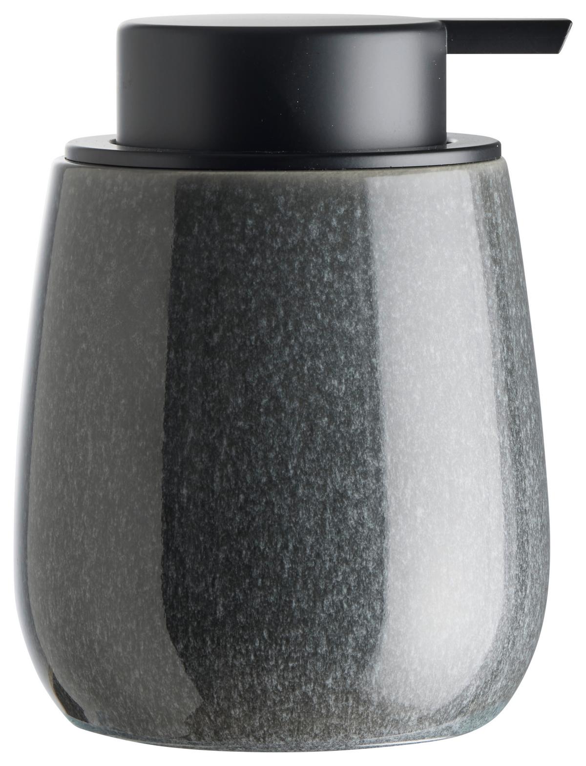 Dozator de săpun Magnus, cca. 300 ml - gri închis/negru, Modern, ceramică (8,0/12,5cm) - Mömax