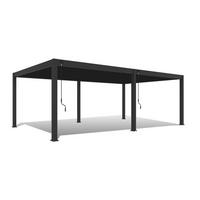 PERGOLA DELUXE PLUS 4X8M ANTHRAZIT - Anthrazit, Basics, Metall (800/255/400cm) - Gardenson