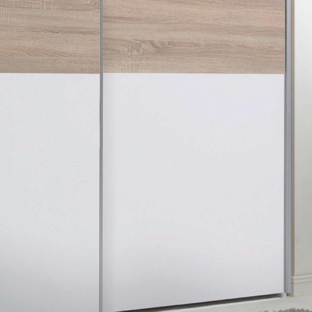 Omara Za Drsnimi Vrati Starter, Bela, Hrast, 170cm - barve hrasta/bela, Konvencionalno, kovina/leseni material (170/195/59cm) - P & B