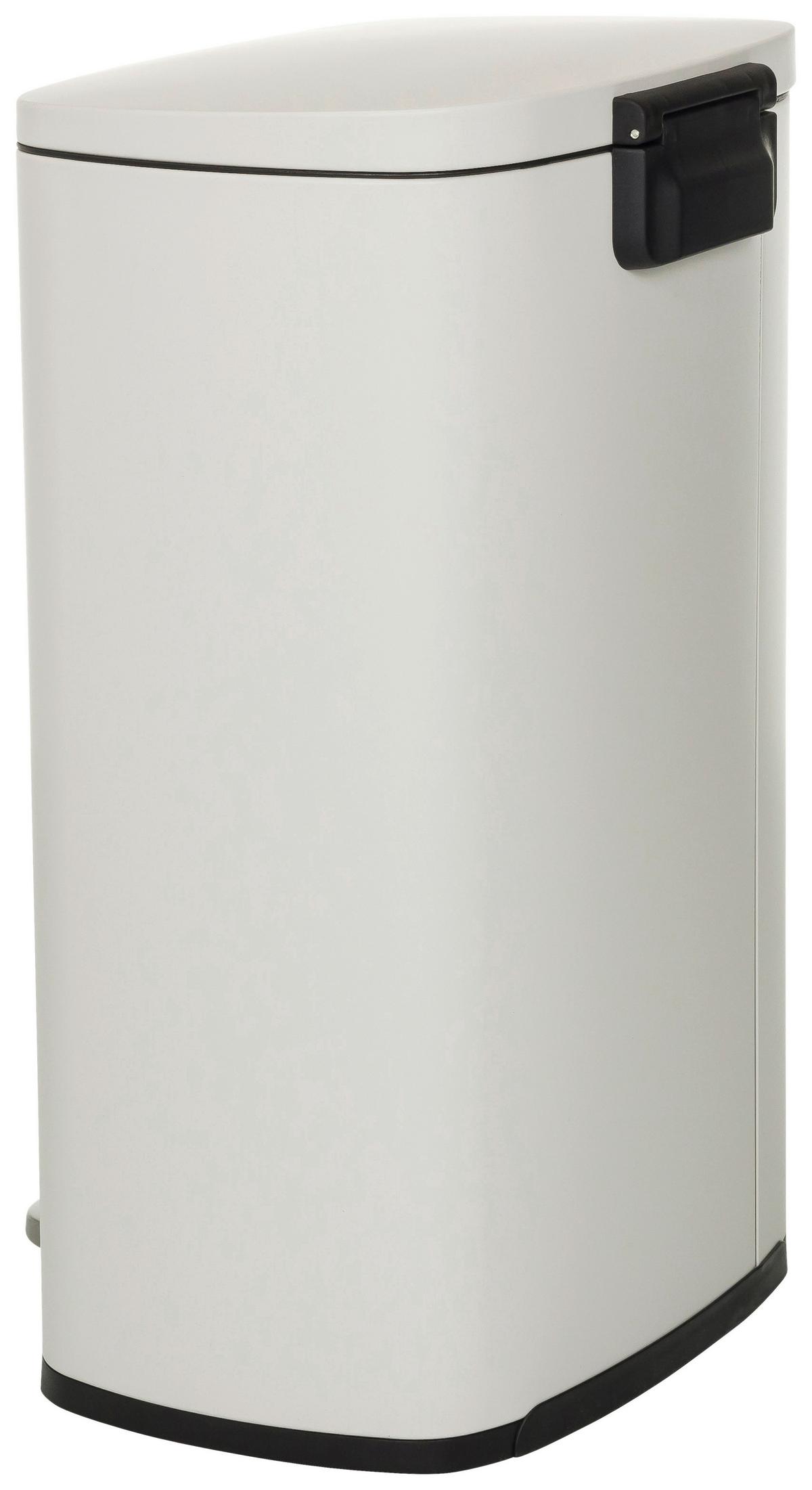 Abfallsammler Clean Beige ca. 30x64x42,5cm - Beige/Schwarz, MODERN, Kunststoff/Metall (30/64/42,5cm) - MID.YOU