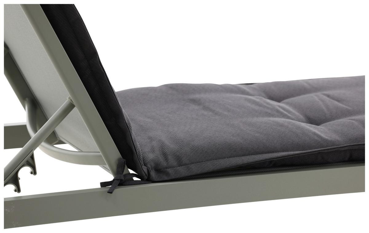 Liegenauflage Cushion ca. 60x193 cm Dunkelgrau - Dunkelgrau, KONVENTIONELL, Textil (60/5.5/193cm) - Gardenson