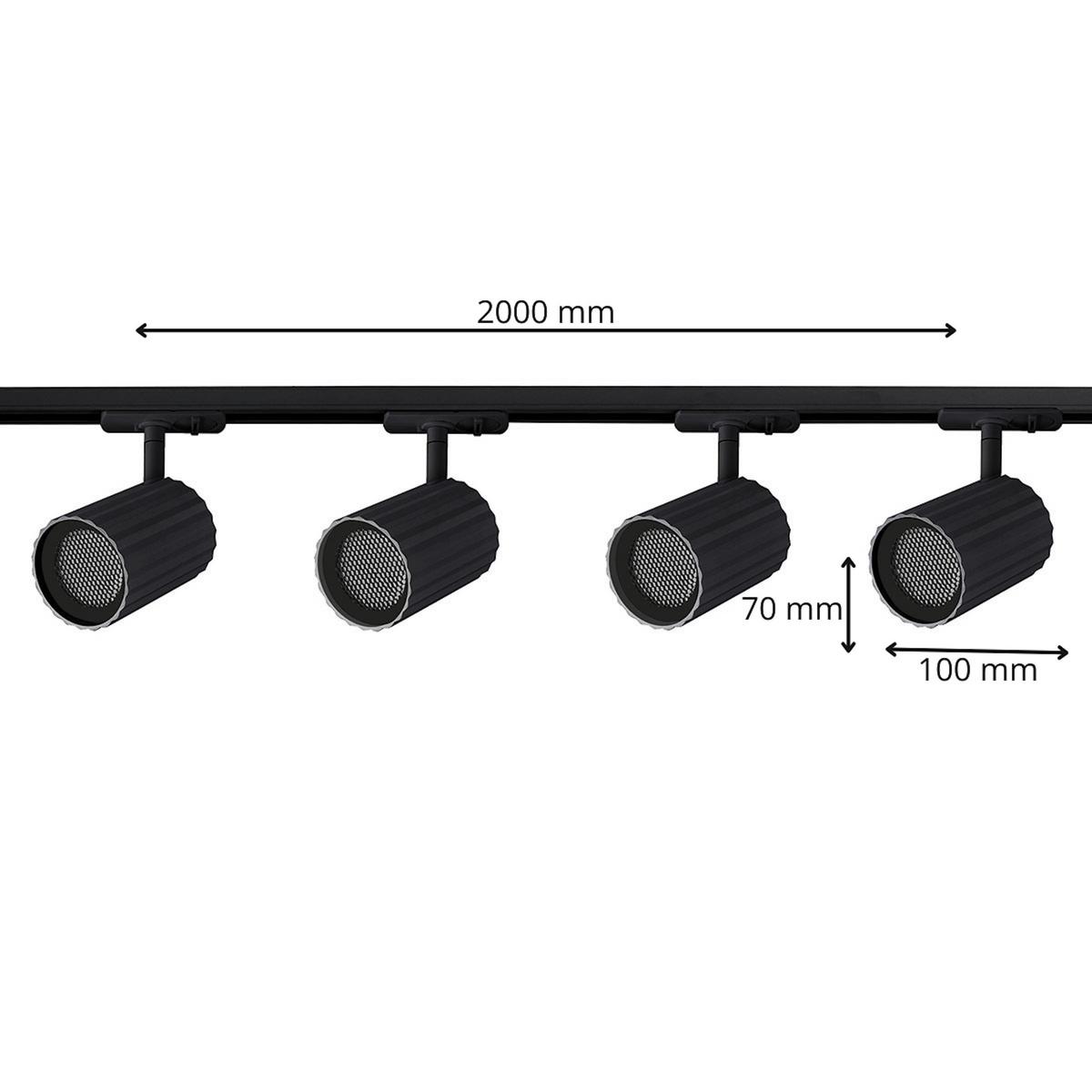 Strahler Tokio Set 1f Black - Schwarz, Konventionell, Metall (18/200/10cm)