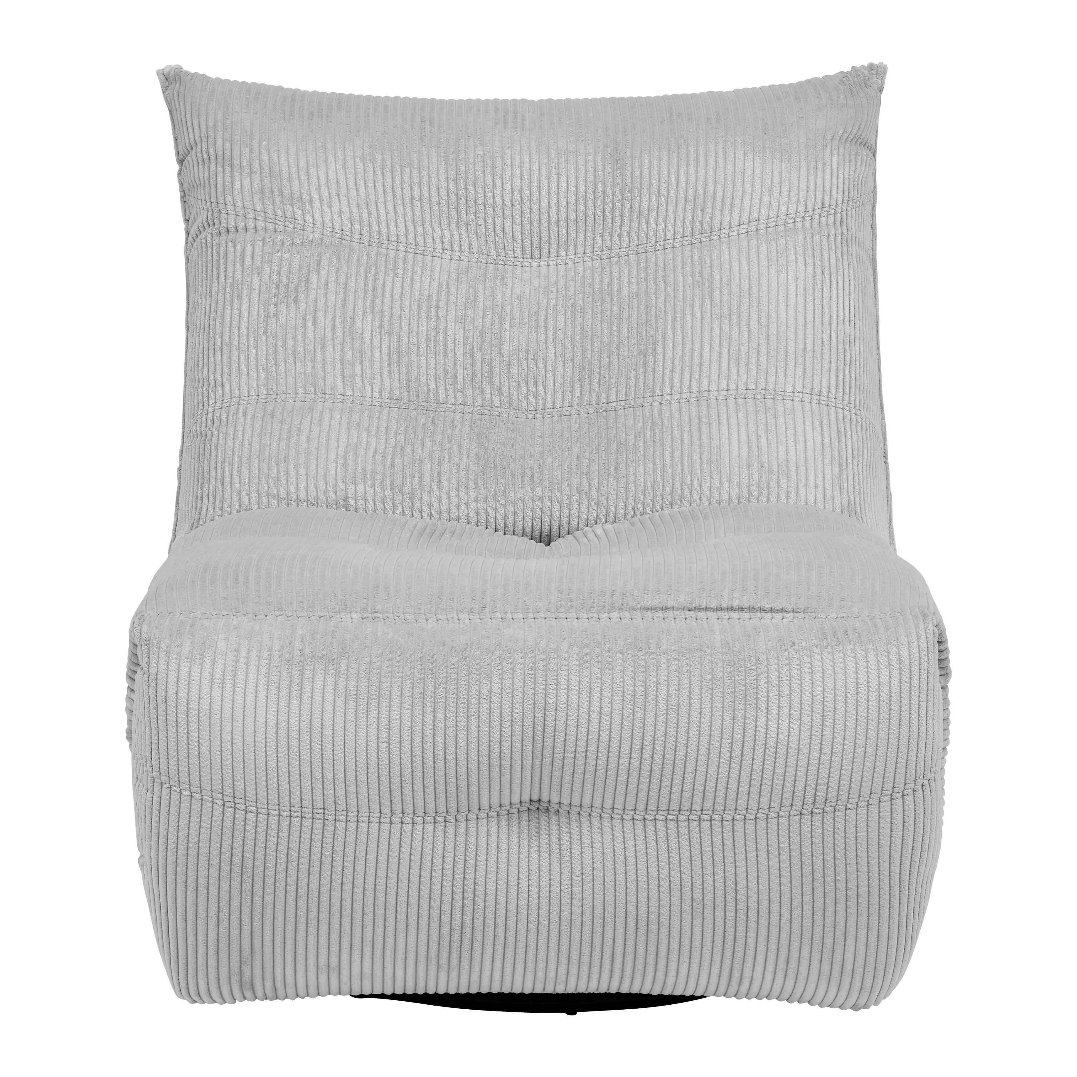 RELAXFÅTÖLJ ALURA - ljusgrå/svart, Modern, metall/trä (90/92/90cm) - Bessagi Home
