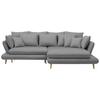 Coltar MONTE - gri, Romantik / Landhaus, lemn/textil (283/181cm) - Based