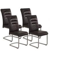 Schwingstuhl Paula Anthrazit PAULA S - Edelstahlfarben/Anthrazit, MODERN, Textil/Metall (45/102/65cm) - MID.YOU