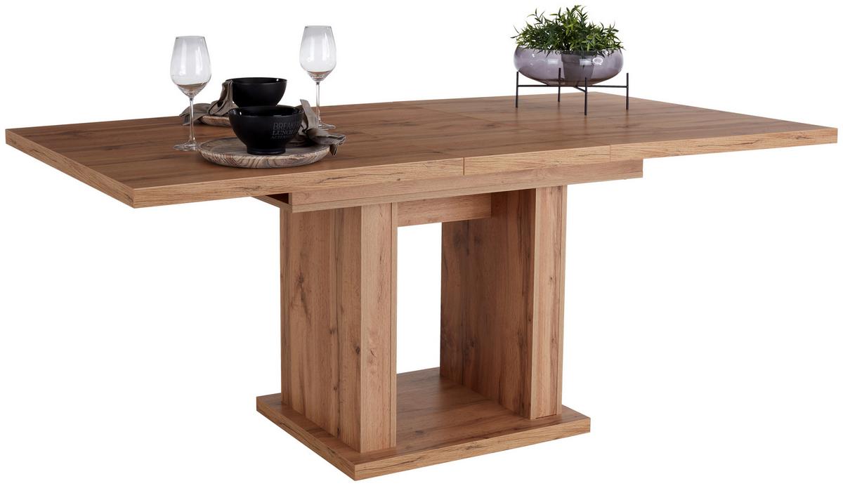 Raztegljiva Miza Patrik, Barva Hrasta, 150-190x90 - barve hrasta, Konvencionalno, leseni material (150 (190)/76/90cm)