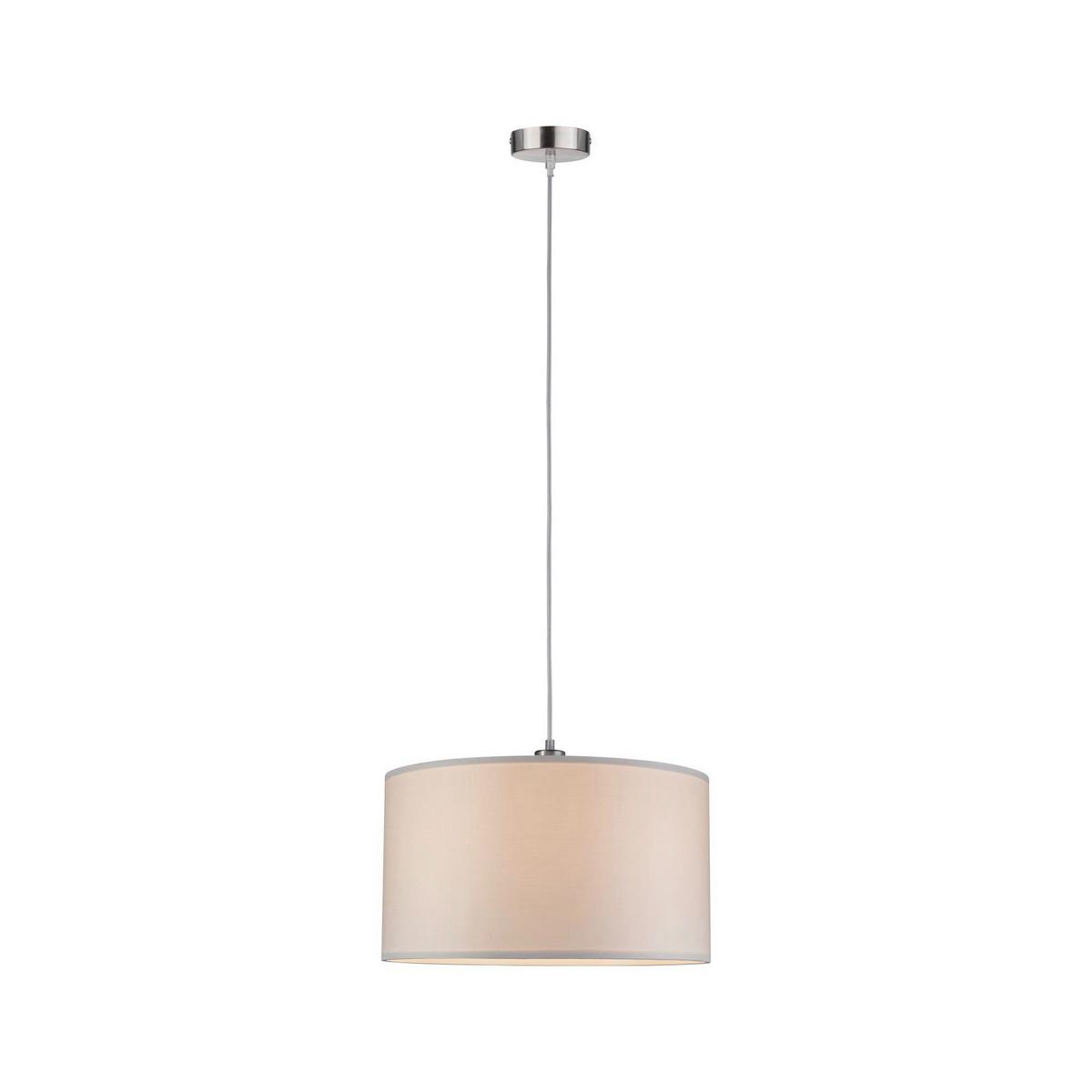 Hängeleuchte Tessa in Creme max. 60 Watt - Creme, Design, Textil/Metall (45/110cm) - Paulmann