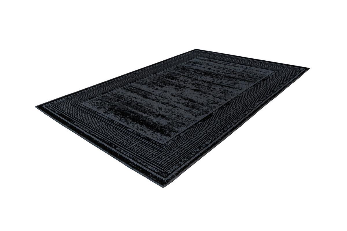Flachwebeteppich Kalevi 300 - Schwarz, Konventionell, Textil (120/170cm) - Kayoom