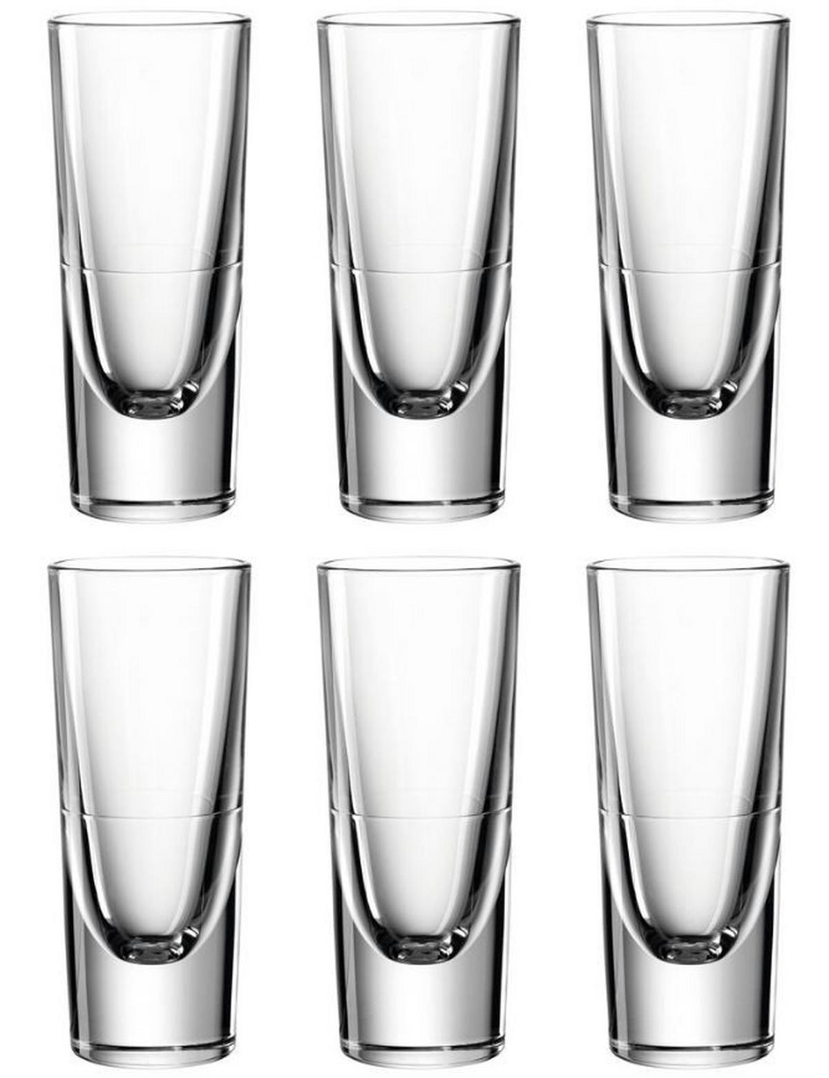 KOMPLET SZKŁA STOŁOWEGO 043406 - przejrzysty, Basics, szkło (6/14.3/6cm) - Leonardo