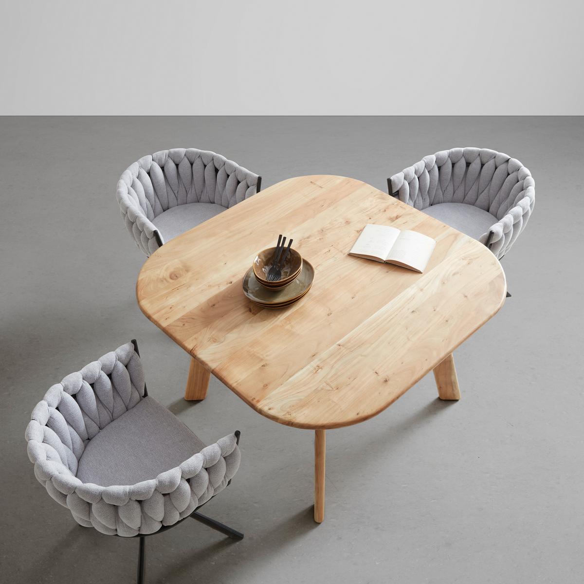 ESSTISCH LIZA -STUDIO- - Akaziefarben, Modern, Holz (120/76/120cm) - Premium Living