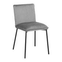 KRZESŁO DARLA - jasnoszary/czarny, Modern, metal/drewno (49/81/55cm) - Bessagi Home