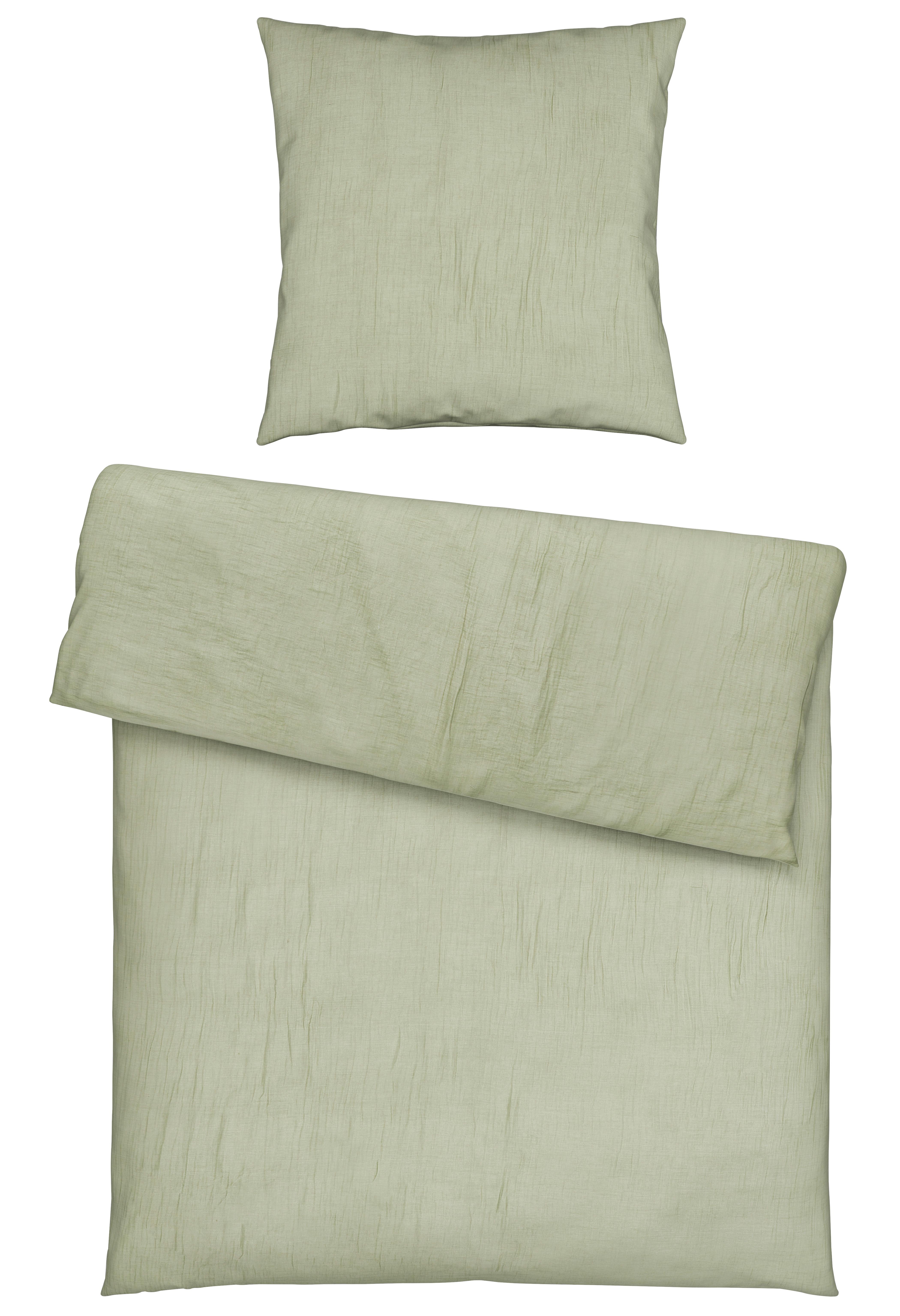 Bettwäsche Melania in Grün ca. 135x200cm - Grün, LIFESTYLE, Textil (135/200cm) - Modern Living