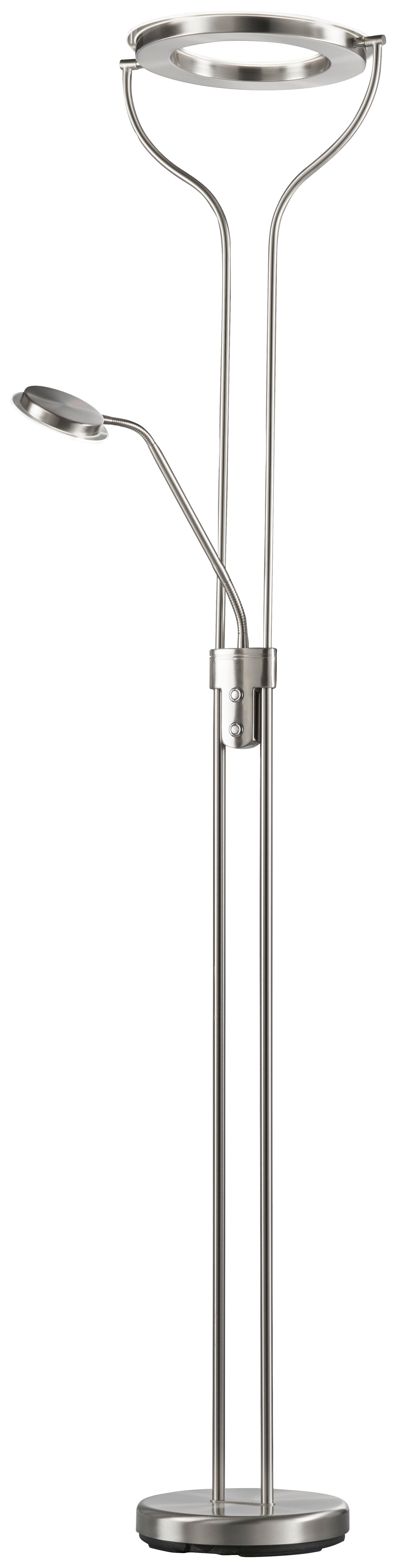 LAMPA LED OŚWIETLAJĄCA SUFIT 40469 DAVOS - kolor niklowy, Design, metal (36/47/180cm) - Fischer & Honsel