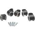 Drehstuhlrolle Filo - Schwarz/Grau, Basics, Kunststoff/Metall Drehstuhlrolle Filo - Schwarz/Grau, Basics, Kunststoff/Metall