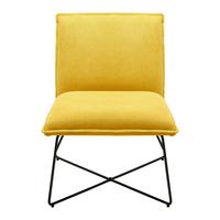 Sessel Filip Gelb Webstoff - Gelb, MODERN, Holz/Textil (63cm) - Bessagi Home