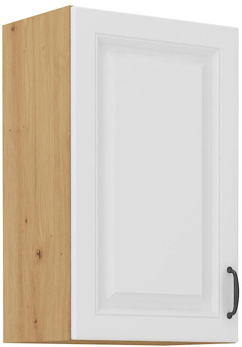 Viseći Elem. 45 1 Vrata/2 Pol. Stilo - bijela/hrast Artisan, Moderno, drvni materijal/metal (45/71,5/31cm)