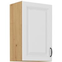 Viseći Elem. 45 1 Vrata/2 Pol. Stilo - bijela/hrast Artisan, Moderno, drvni materijal/metal (45/71,5/31cm)