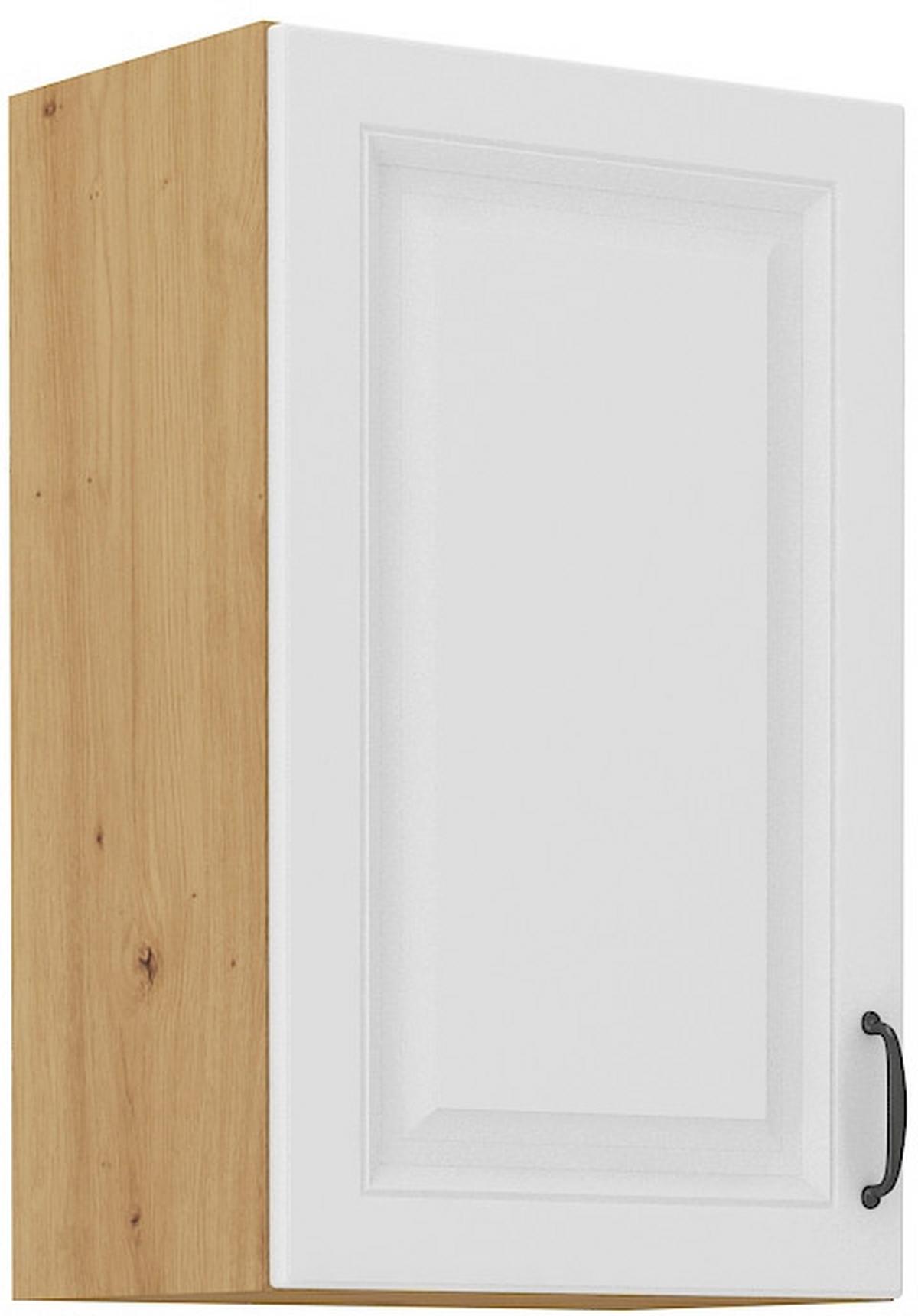 Viseći Elem. 45 1 Vrata/2 Pol. Stilo - bijela/hrast Artisan, Moderno, drvni materijal/metal (45/71,5/31cm)