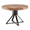 UTDRAGBART BORD LOUNA - svart/ekfärgad, Modern, metall (120-160/120/76cm) - Bessagi Home