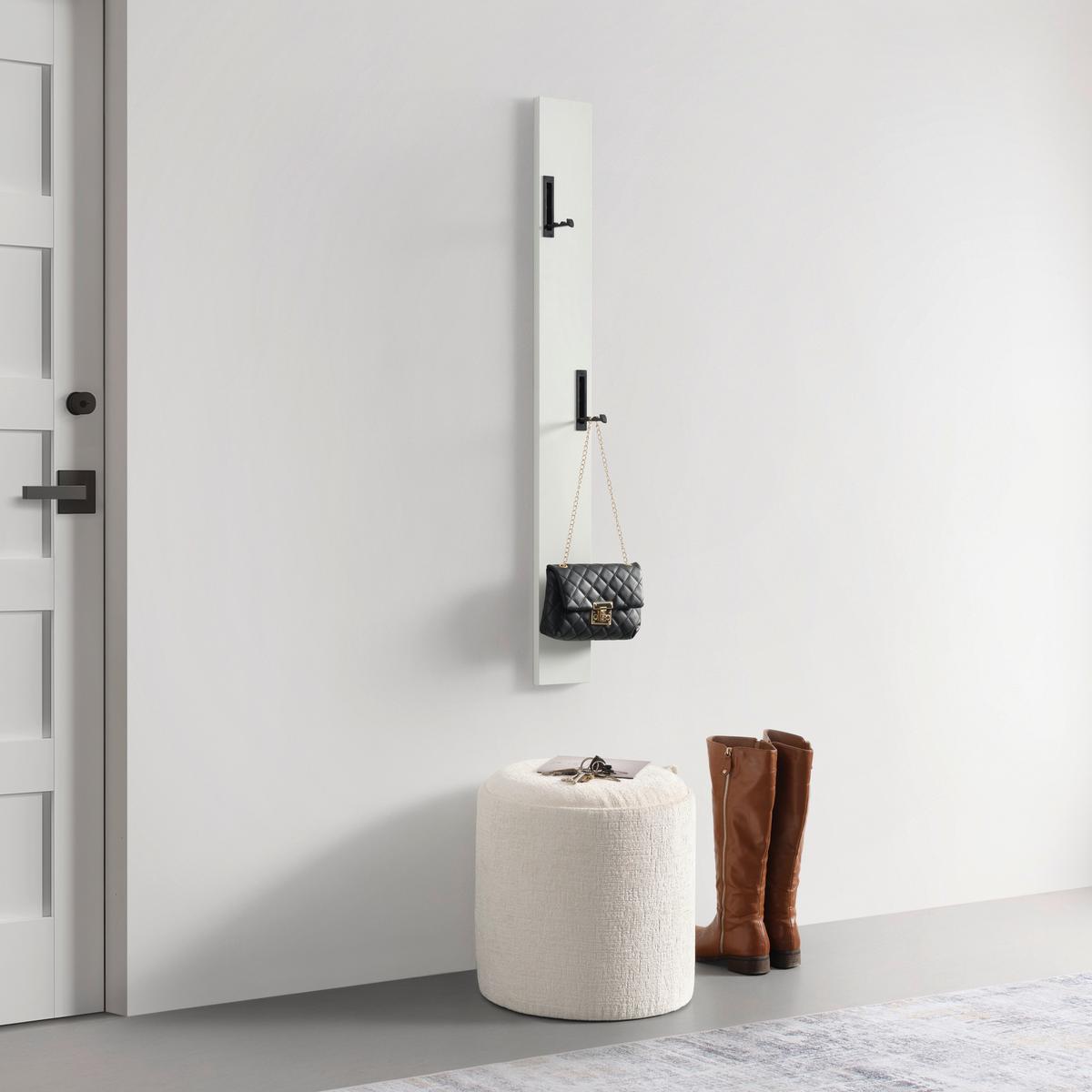 Garderobenpaneel Leony Weiß - Weiß, KONVENTIONELL, Holzwerkstoff (12/110/1.8cm) - Mömax