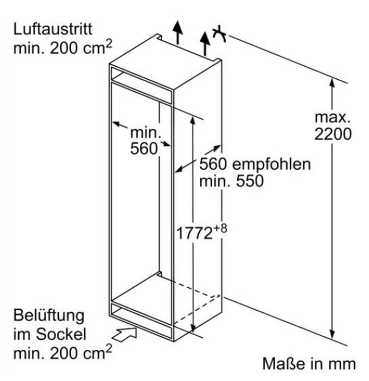 Kühl-Gefrier-Kombination KIN86VFE0 - Weiß, MODERN (54,1/177,2/54,8cm) - Bosch