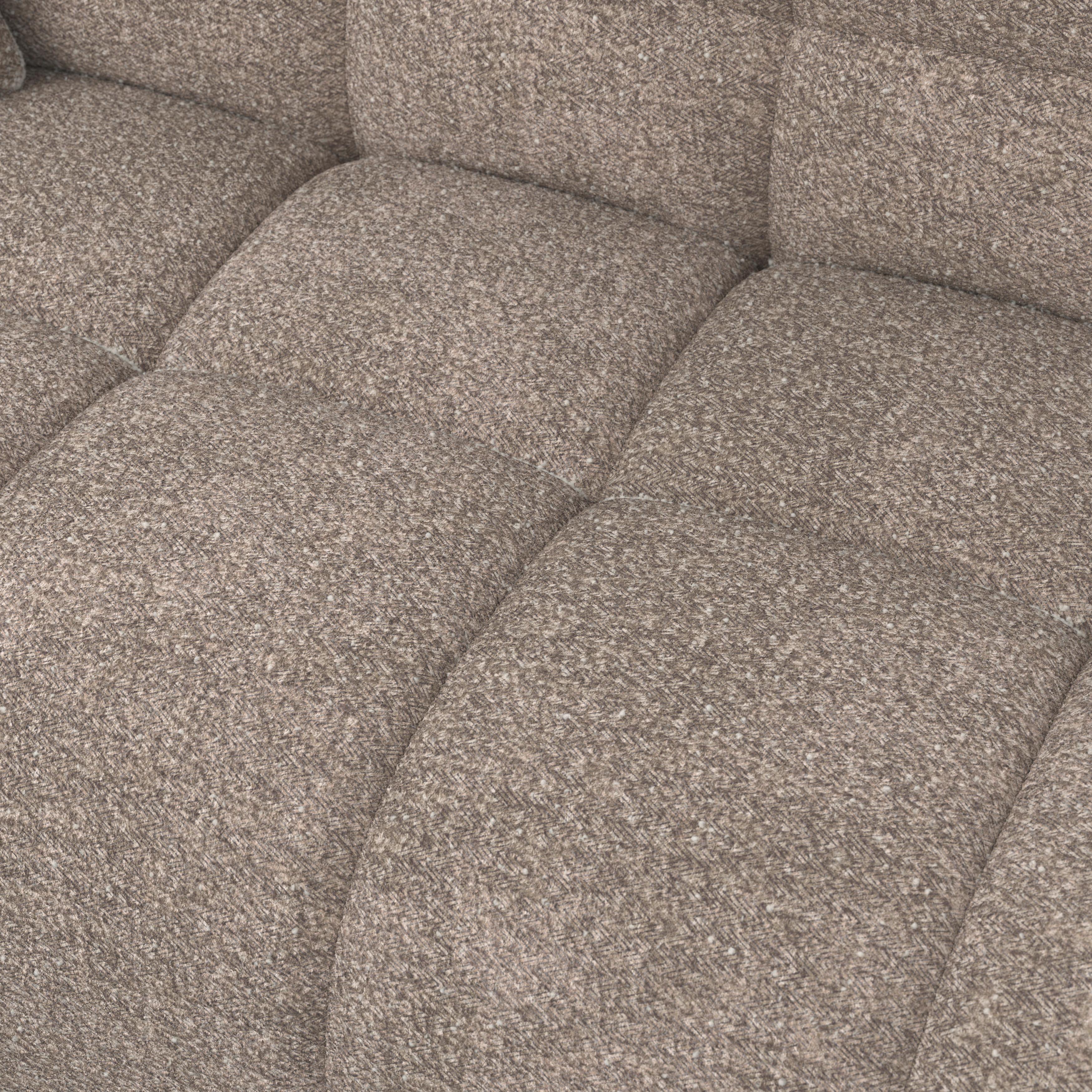 SOFFA MARIE - brun/svart, Modern, trä/textil (232/77/90cm) - Bessagi Home