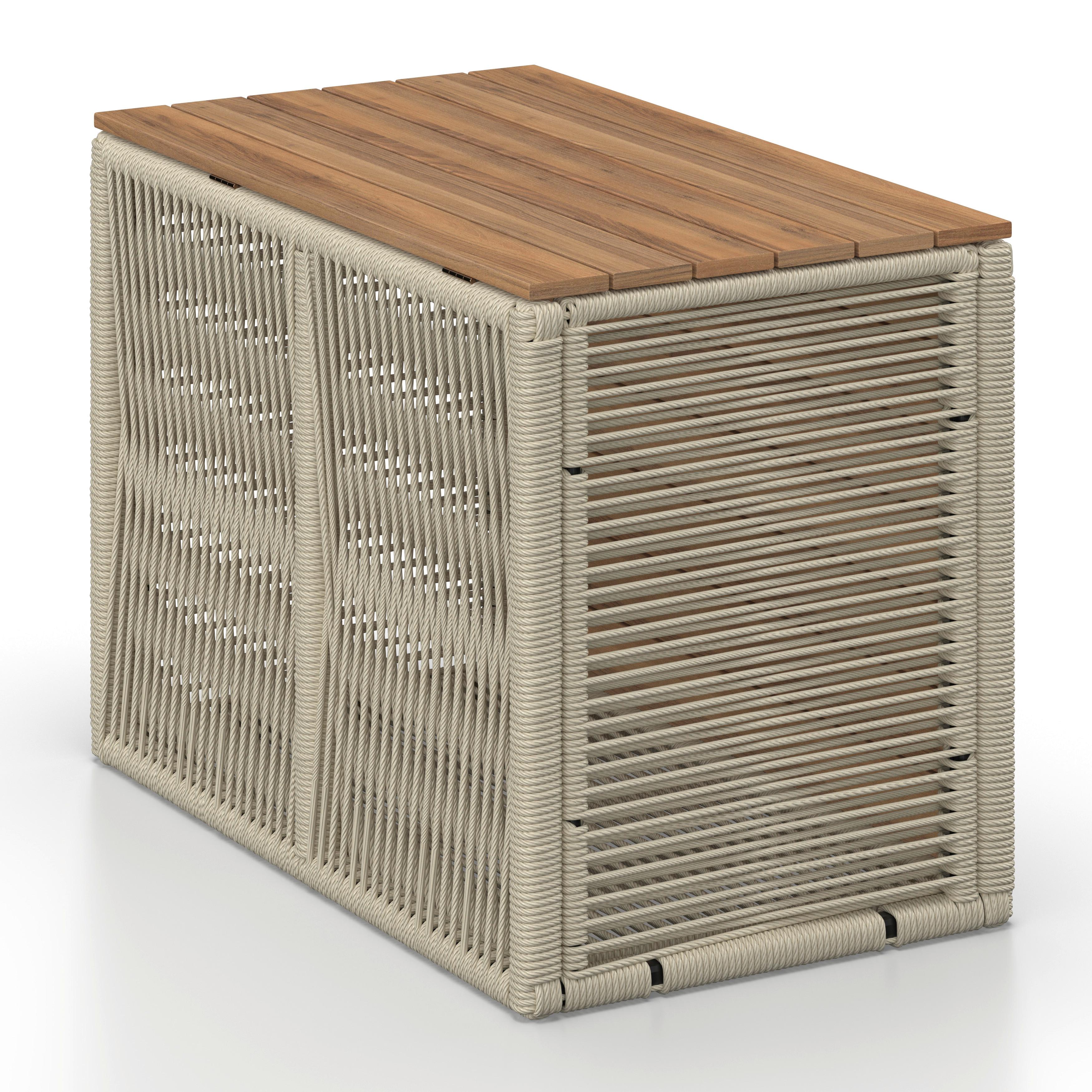 LOUNGEGRUPP MARILOU - ljusgrå/cremefärgad, Modern, metall/trä - Bessagi Garden