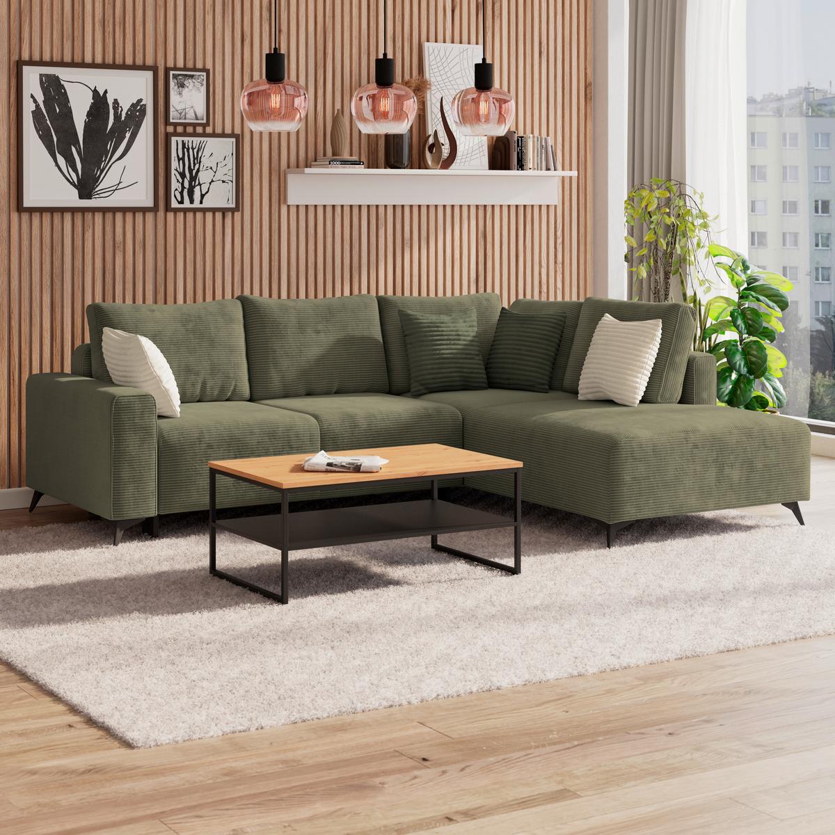 Coltar VIKTOR - verde, Modern, textil (270/212cm)