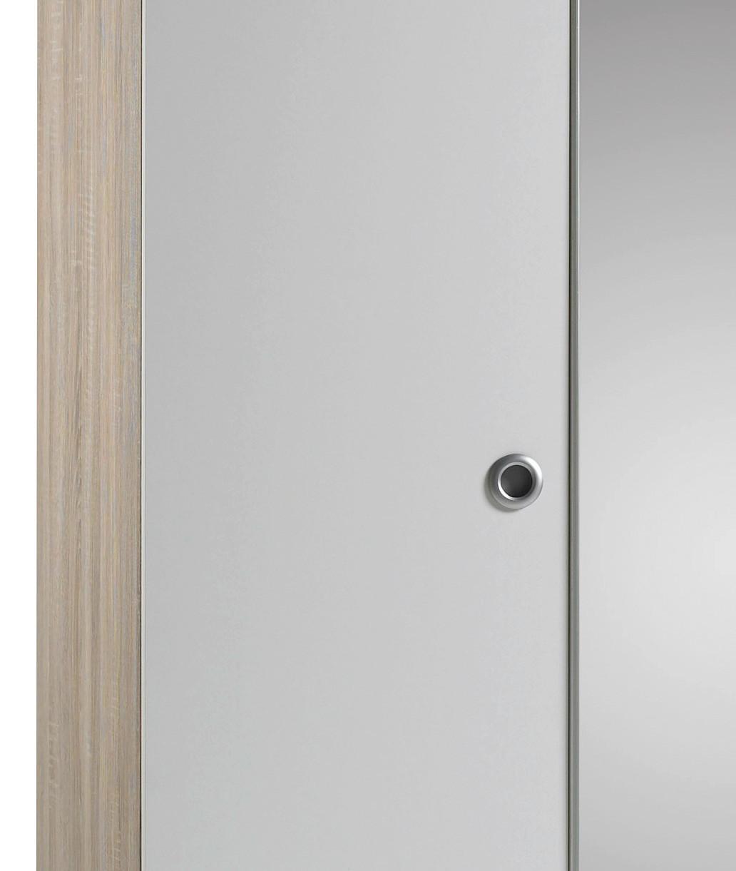 KOMBISKÅP WIKI 115CM EICHE DEKOR/WEISS - vit/Sonoma ek, Klassisk, trämaterial/glas (115/190/52cm)