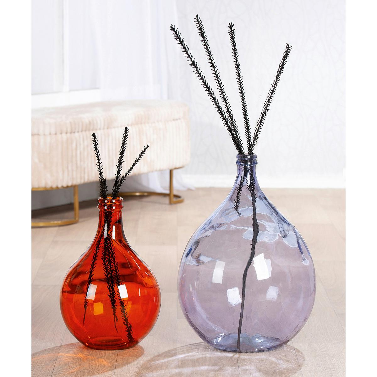 Bodenvase Cordoba Flieder - Flieder, Basics, Glas (40/55cm)