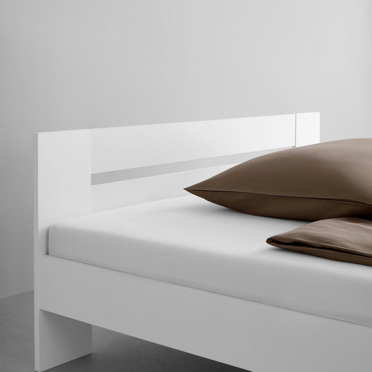 Bett Madrid Weiss ca. 160x200cm - Weiss, Modern, Holz (160/200cm) - Mömax