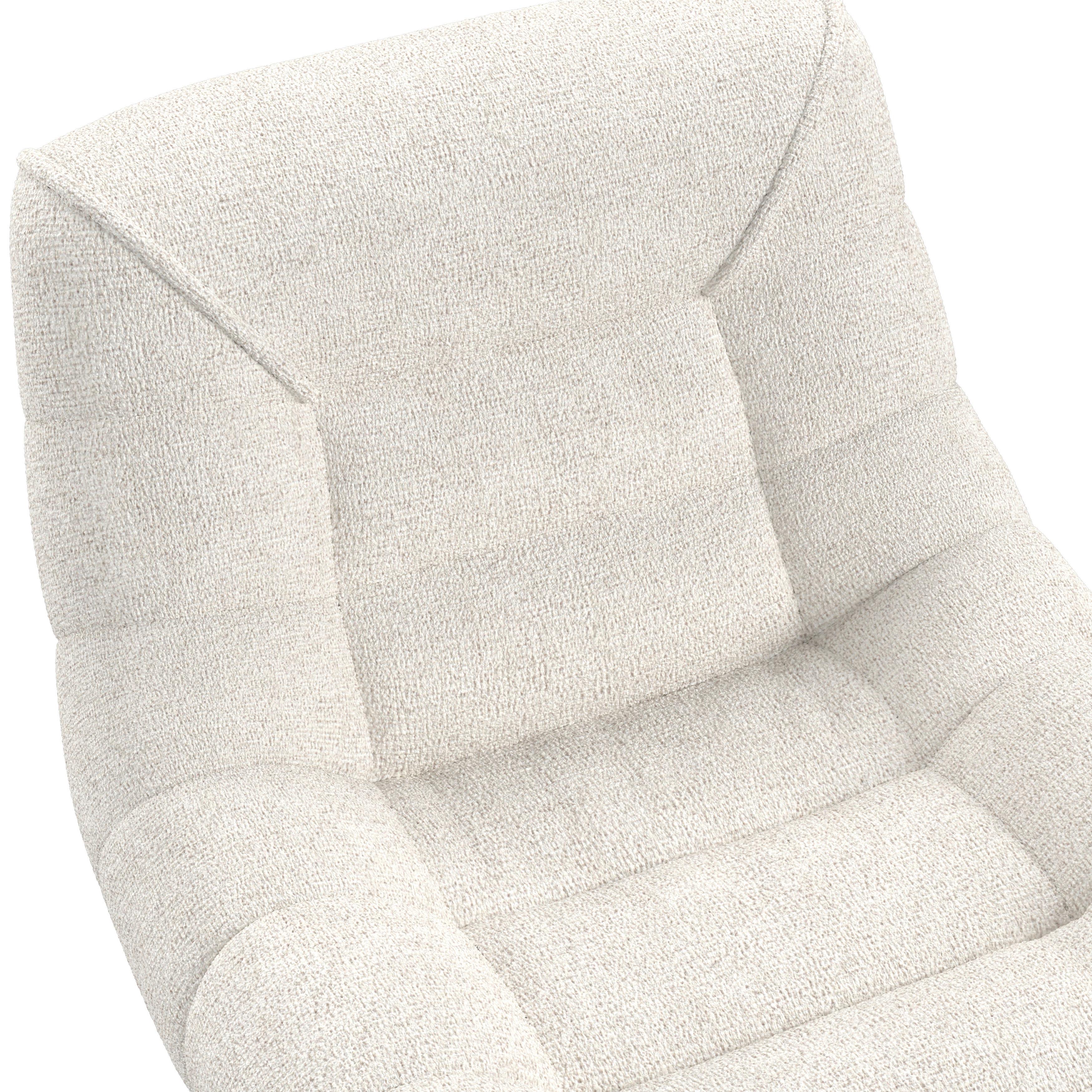RELAXFÅTÖLJ LORENA - ljusgrå/svart, Modern, metall/textil (101/83/95cm) - Bessagi Home