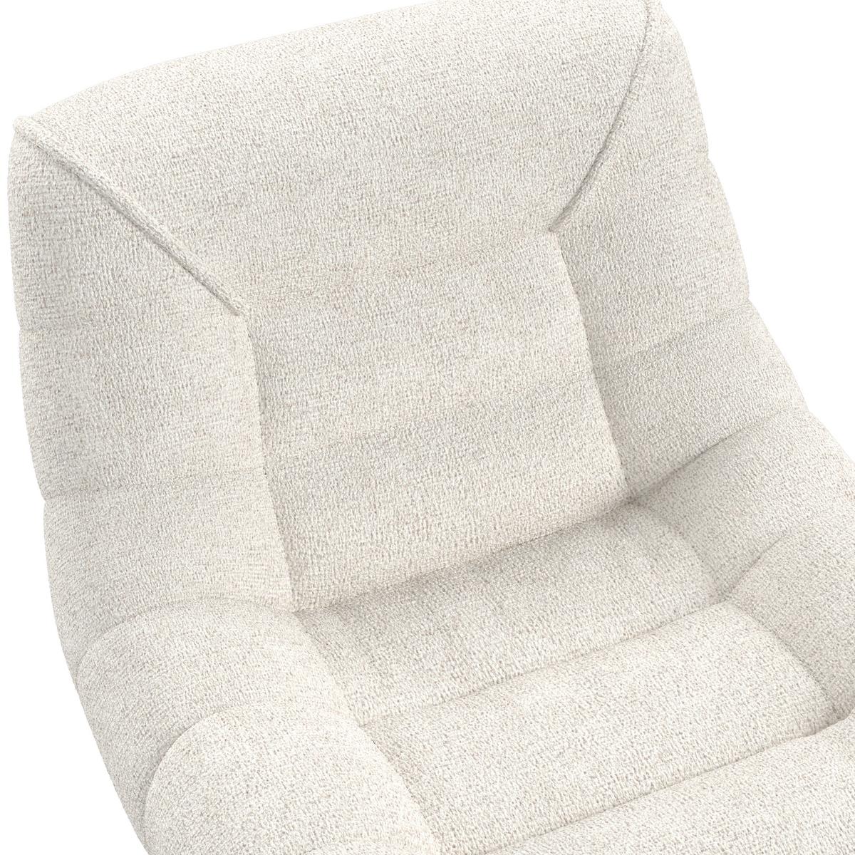 Relaks Fotelja Lorena - svijetlo siva/crna, Moderno, metal/tekstil (101/83/95cm) - Bessagi Home