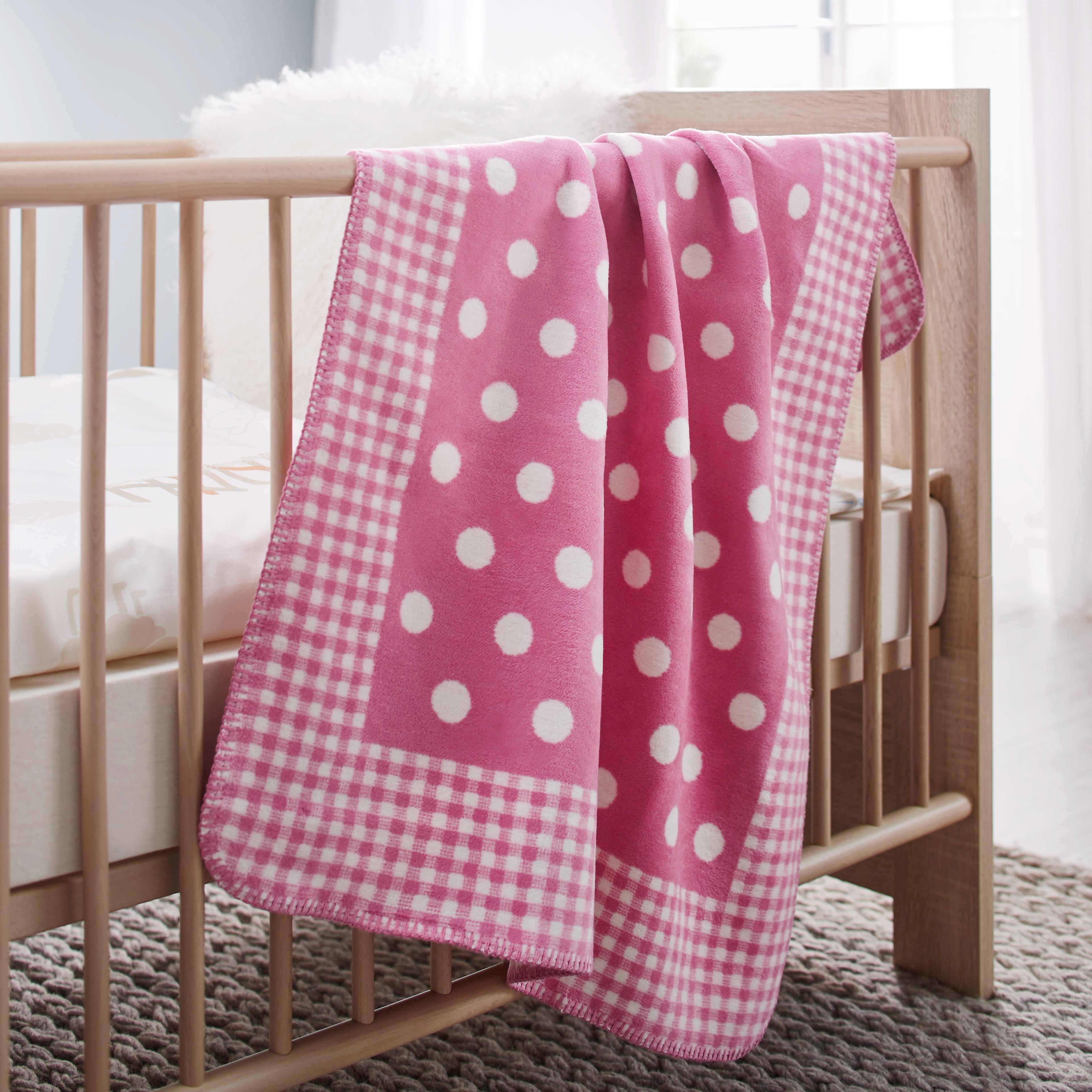 Babydecke Ibena in rosa - Pink/Rosa, MODERN, Textil (75x100cm) - Ibena-LÖSCHEN