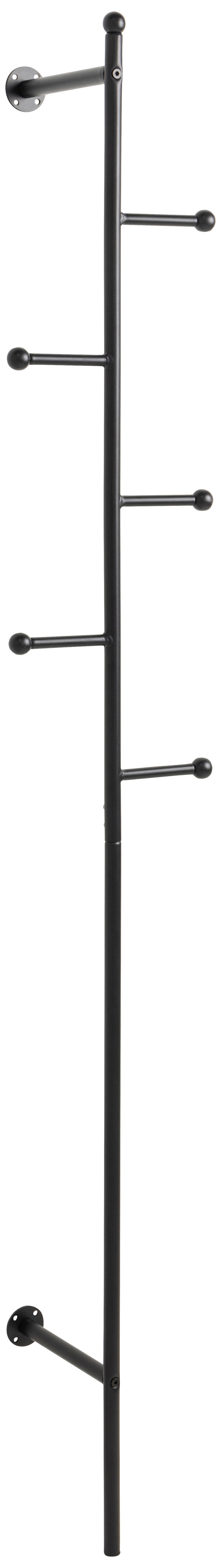 STOJAK NA UBRANIA ASPEN - czarny, Modern, metal (24,6/171,2/20,7cm) - MID.YOU